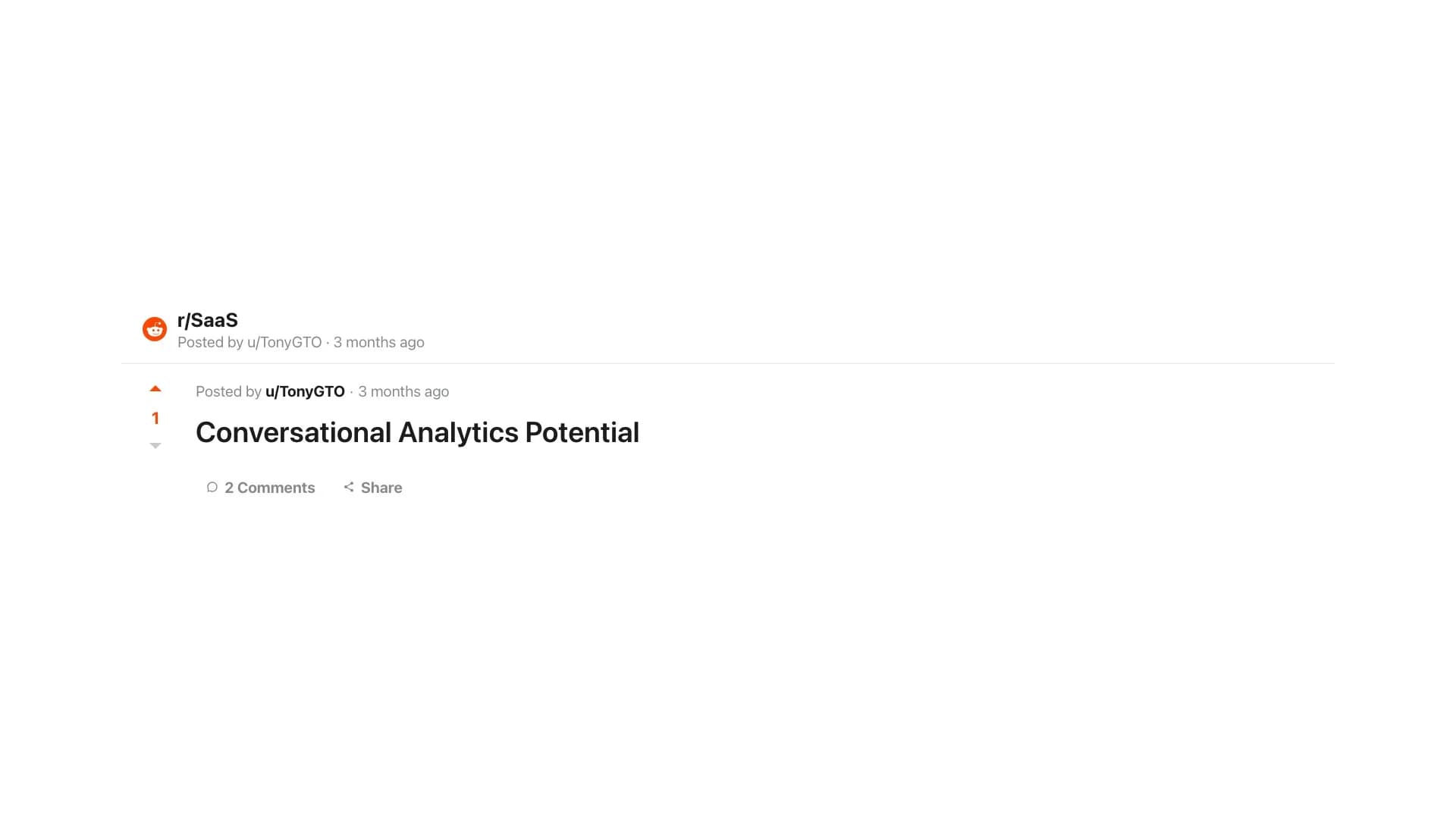 r/SaaS: the hard part of conversational analytics is data integration and trust, not the chat UI