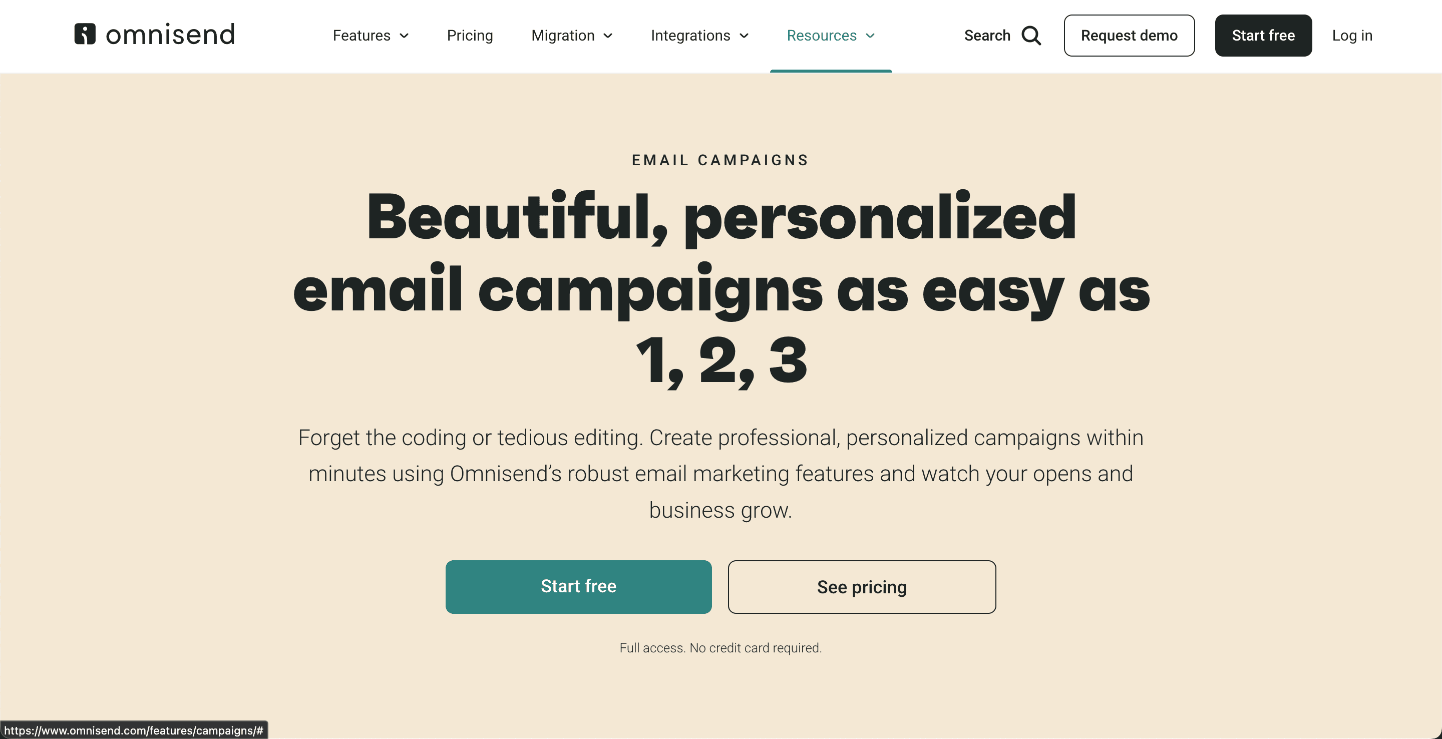 AI Ecommerce tool omnisend