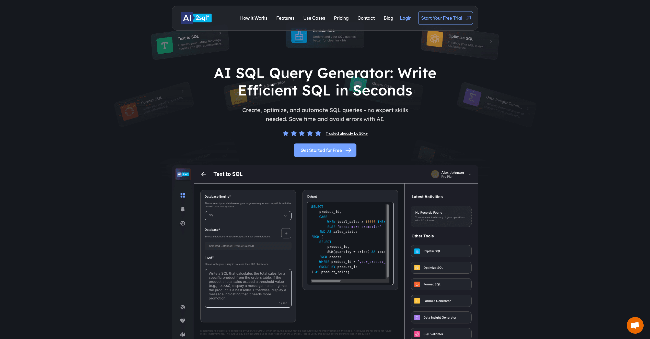 ai2sql SQL query generator